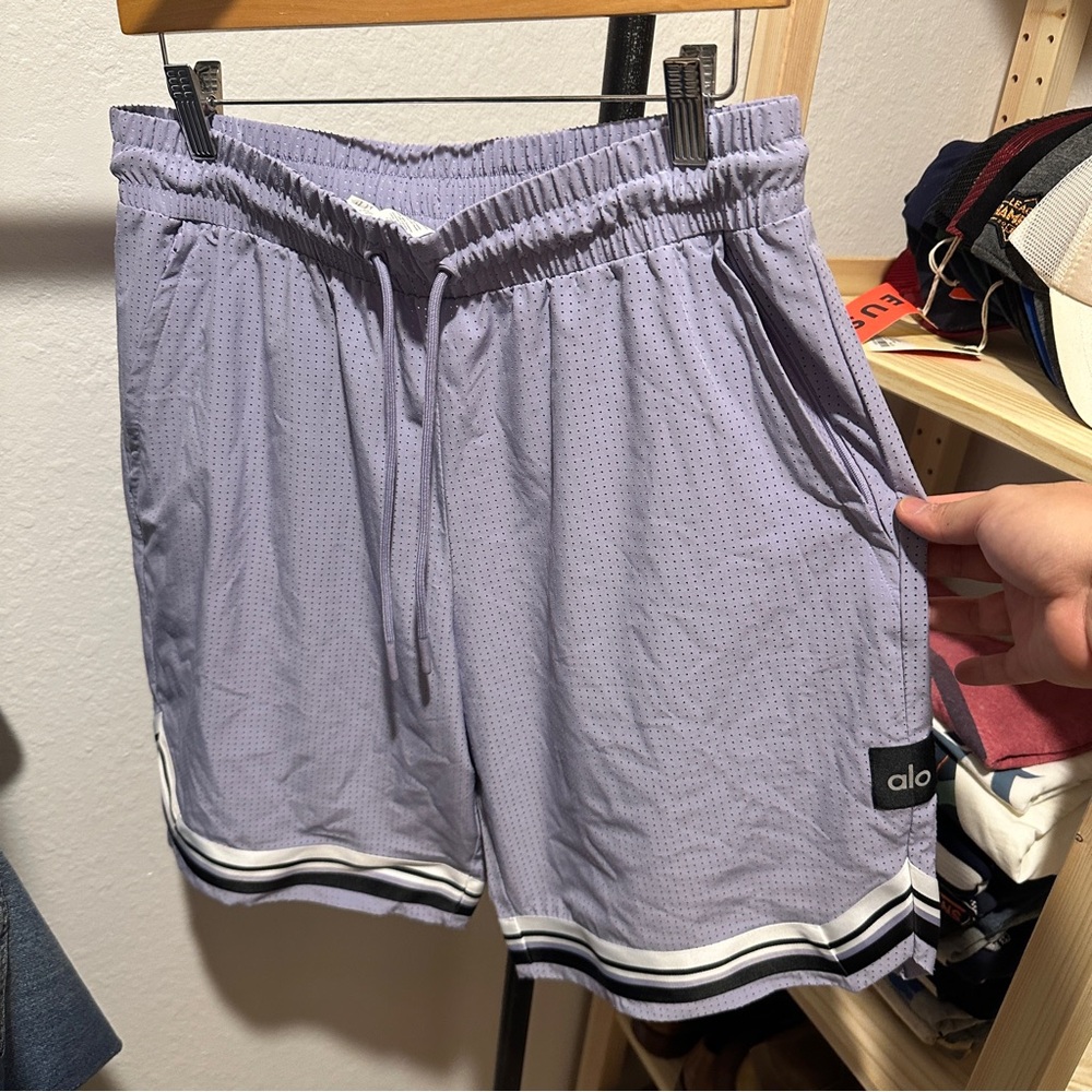 Alo Purple Athletic Shorts